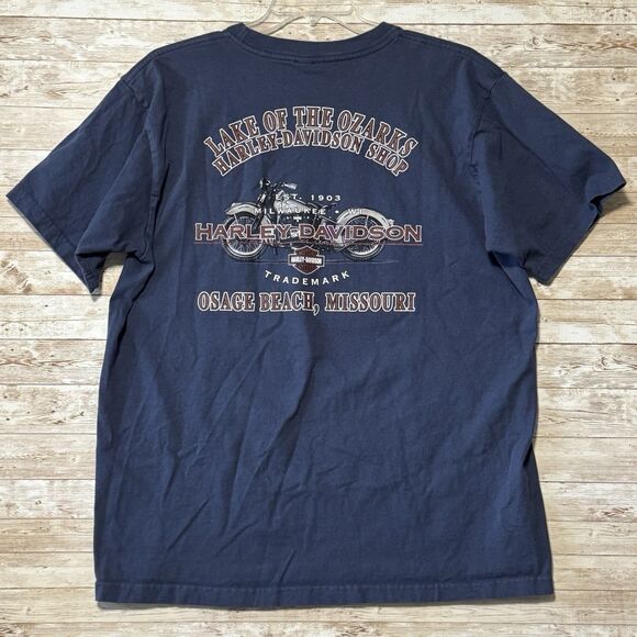 Harley Davidson Lake of the Ozarks Vintage T-Shirt Mens XL 2006 Osage Beach, MO - Picture 1 of 8